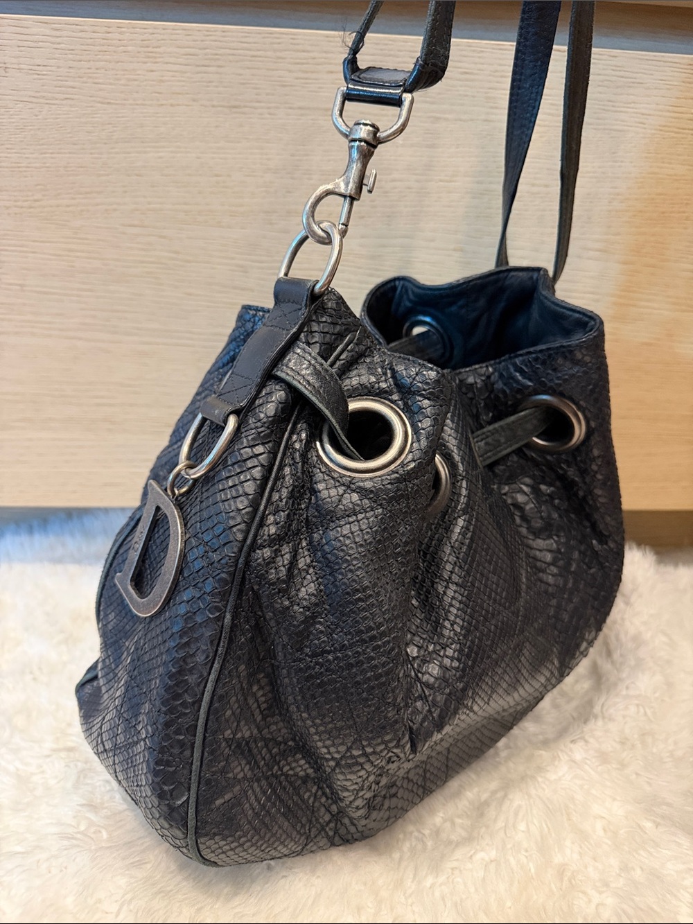 Dior Limited Edition Cannage Python Bag